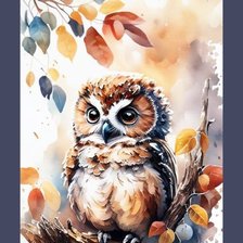 Схема вышивки «сова»