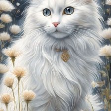 Схема вышивки «кот»