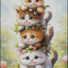 Схема вышивки «Mèo»