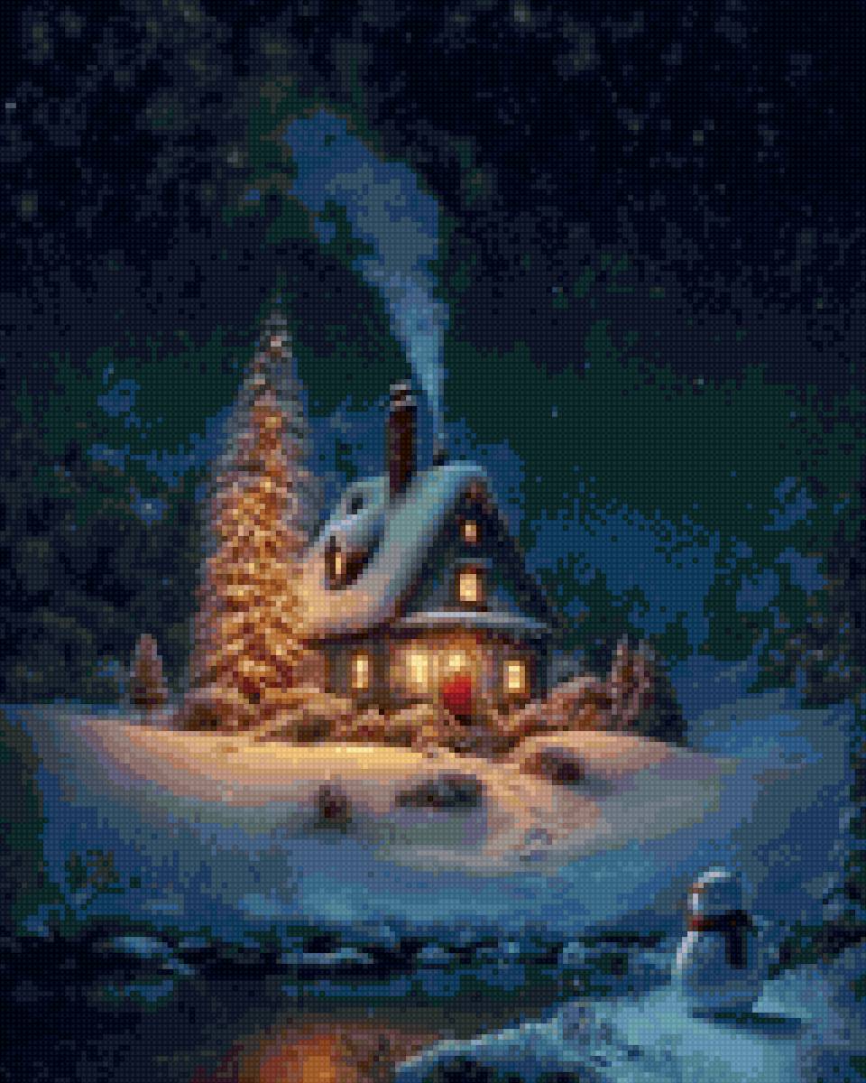 домик в лесу - предпросмотр