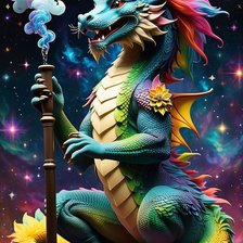 Схема вышивки «Год дракона 2024»