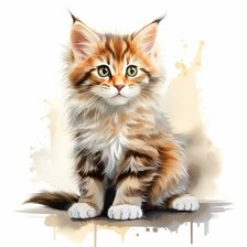 Схема вышивки «котенок»