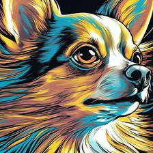 Схема вышивки «чихуахуа»