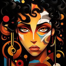 Схема вышивки «девушка»