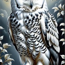 Схема вышивки «сова»