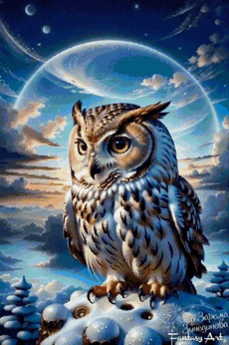 зима - сова - предпросмотр