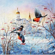 Схема вышивки «Зимушка-зима»