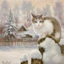 Схема вышивки «Морозное утро»