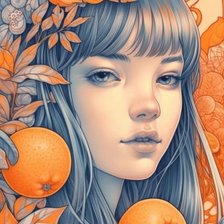 Схема вышивки «девушка»