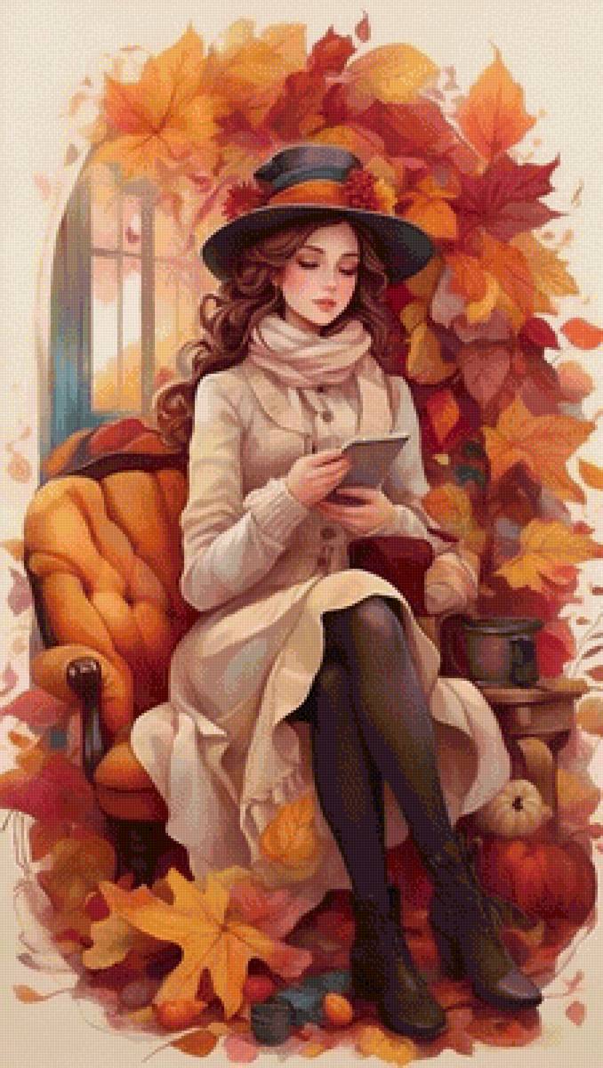 девушка - рисунок - предпросмотр