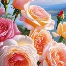 Схема вышивки «Розы»