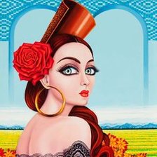 Схема вышивки «Gitana para mi Gema.»