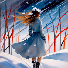 Схема вышивки «Метель»