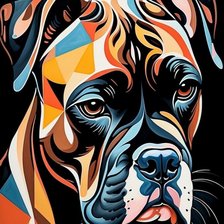 Схема вышивки «Боксере»