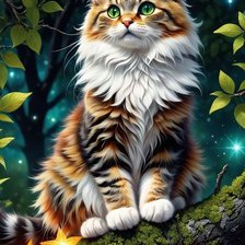 Схема вышивки «Зеленоглазое чудо»