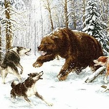 Схема вышивки «В лесу»