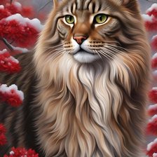 Схема вышивки «Кот»