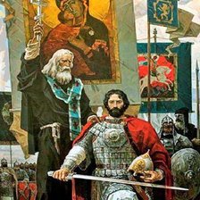 Схема вышивки «Дмитрий Донской и Сергий Радонежский. XIVвек»