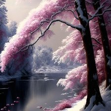 Схема вышивки «Пейзаж»