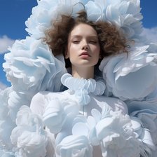 Схема вышивки «Девушка»