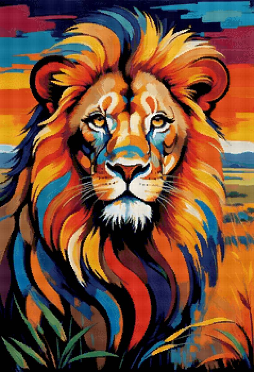 Лев - лев, дикие кошки, животные - предпросмотр