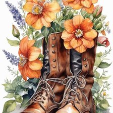 Схема вышивки «Клумба»