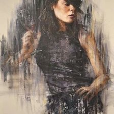 Схема вышивки «Девушка»