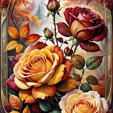 Схема вышивки «розы»