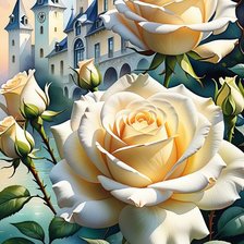 Схема вышивки «розы»