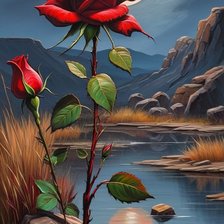 Схема вышивки «розы»