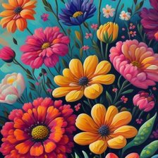 Схема вышивки «цветы»