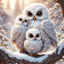 Схема вышивки «совы»