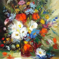 Схема вышивки «Полевые цветы»