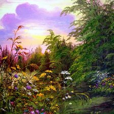 Схема вышивки «Вечер»