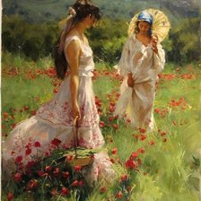 Схема вышивки «Маки»