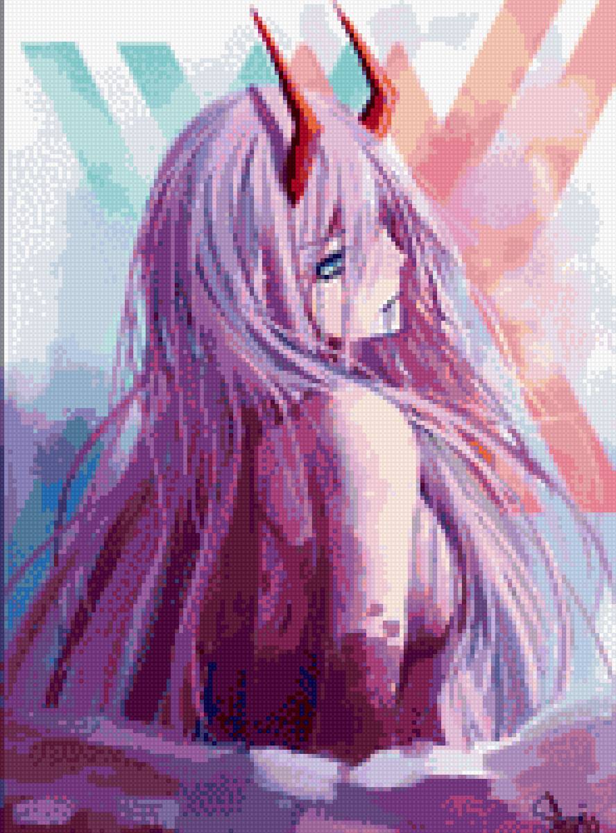 002 - 002, девочка, аниме - предпросмотр