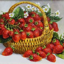 Схема вышивки «Клубника»