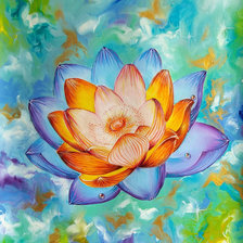 Схема вышивки «Лотос»