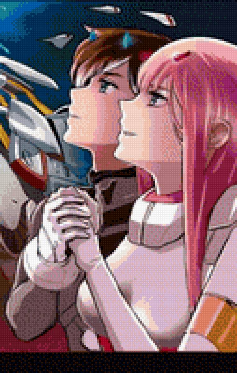 Аниме - 002, мальчик, девочка, аниме, хиро - предпросмотр