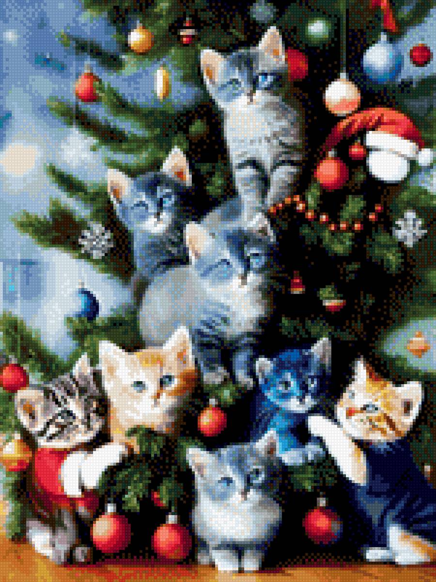 Michis navideños - gatos - предпросмотр