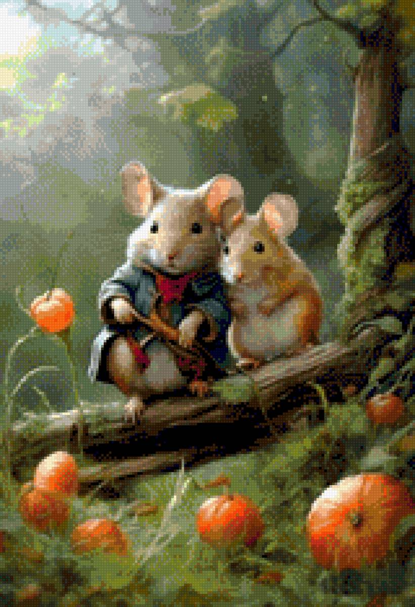 Roedor con mamzana - ratones - предпросмотр