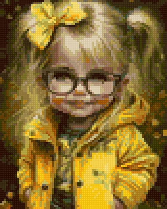 Крошка в желтом - шляпка, желтые, кукла, девочка, детская, бантик - предпросмотр