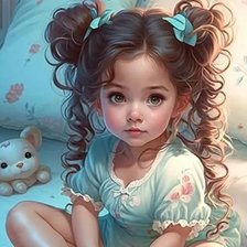 Схема вышивки «Перед сном»