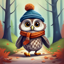 Схема вышивки «СОВА»