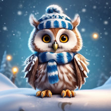 Схема вышивки «СОВА»