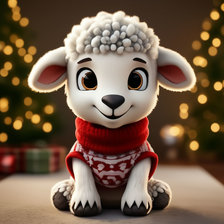 Схема вышивки «овечка»