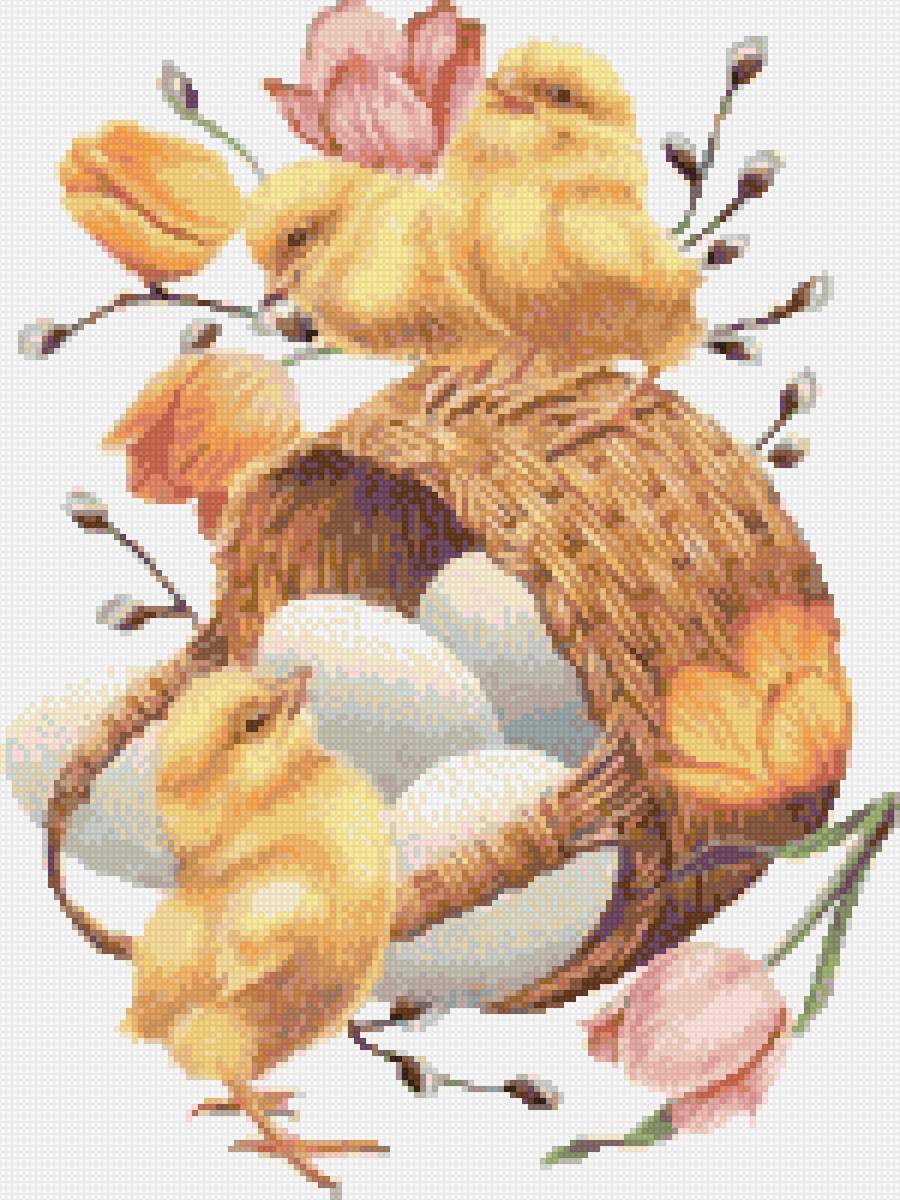 Пасхальные цыплята - цыплята, пасха, пасхальные, детские, птицы - предпросмотр