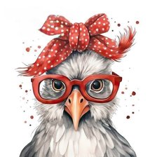 Схема вышивки «Курица»