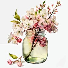 Схема вышивки «Flor almendro 295»