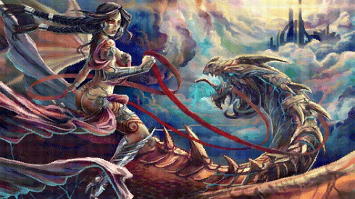 №2749784 - фэнтези, девушка, дракон - предпросмотр